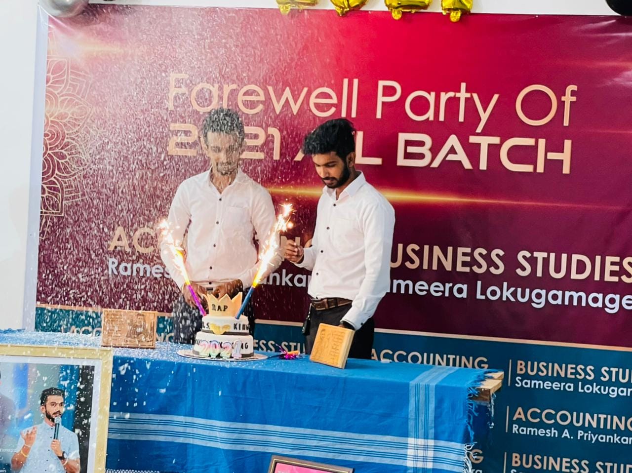 Farewell party of 2021 A/L Students